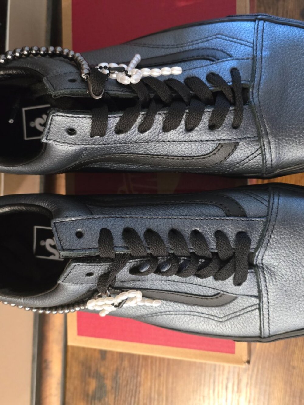 Vans Old Skool Metallic Blackout Pearlized 2026 VN000D6W1OJ Mens 10 Shoes NEW - Picture 6 of 16
